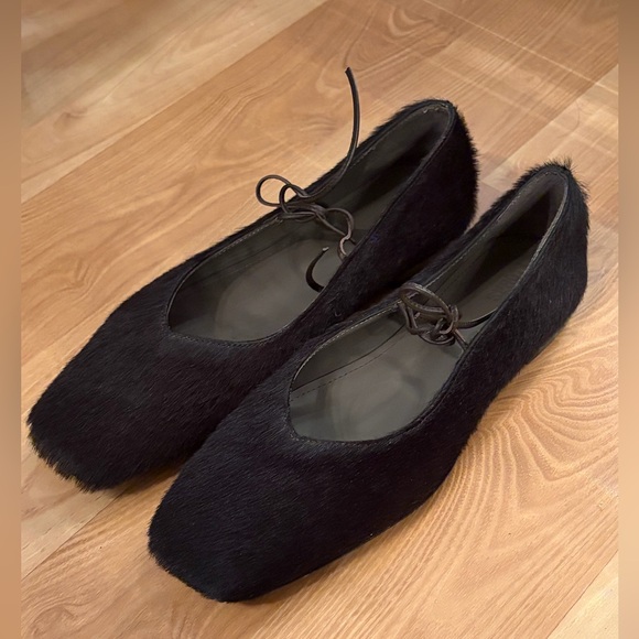 NWT Alohas Sway Ballet Flat Dark Brown Cowhide Size 39 - Picture 4 of 10